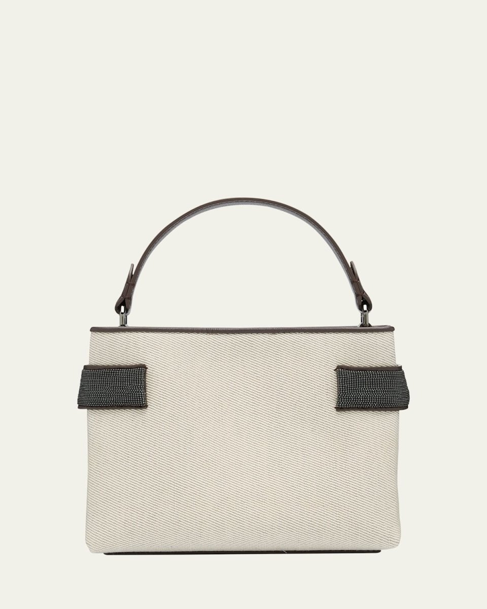 Monili Canvas Top-Handle Bag